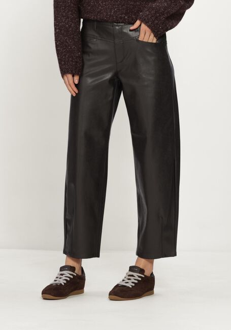 Bruine CAMBIO Broeken ELIN VEGAN NAPPA LEATHERSTRETCH - large