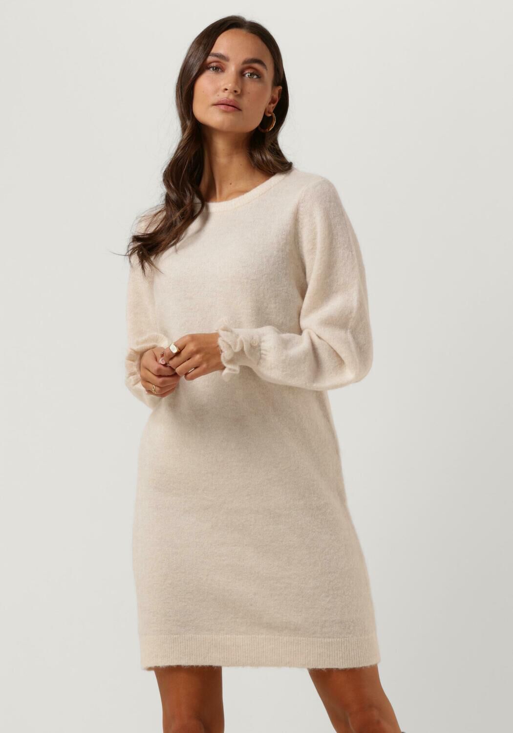 Beige SELECTED FEMME Mini jurk SIA JUMA LS KNIT DRESS Omoda