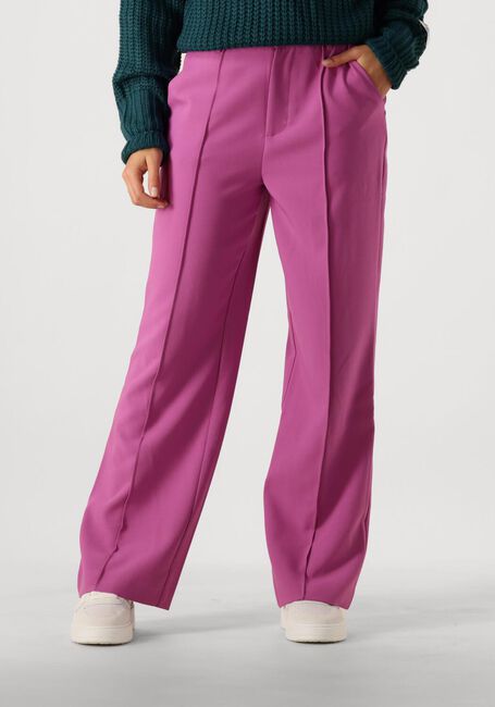 Roze COLOURFUL REBEL Wijde broek RUS UNI PINTRUCK STRAIGHT PANTS - large