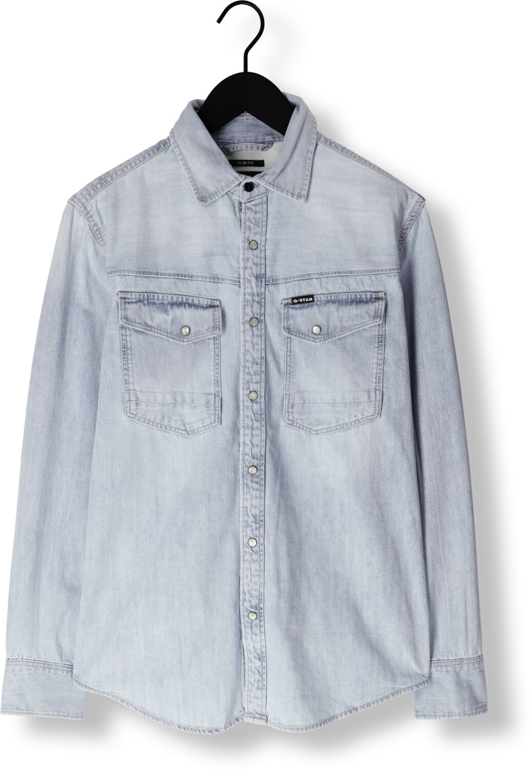 G-STAR RAW Heren Overhemden Dakota Slim Shirt L s Lichtblauw