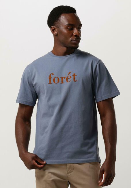 Blauwe FORÉT T-shirt RESIN T-SHIRT - large