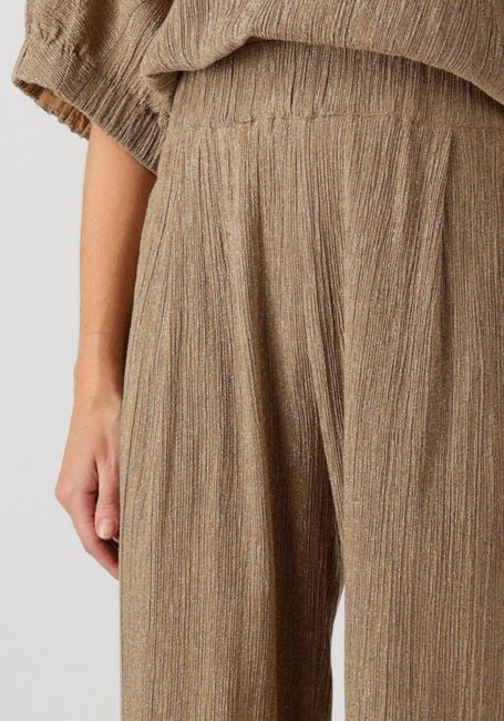 Beige BY-BAR Wijde broek BENJI LUREX PANT - large
