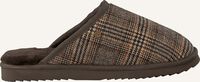 Bruine WARMBAT Pantoffels CLASSIC CHECK - medium