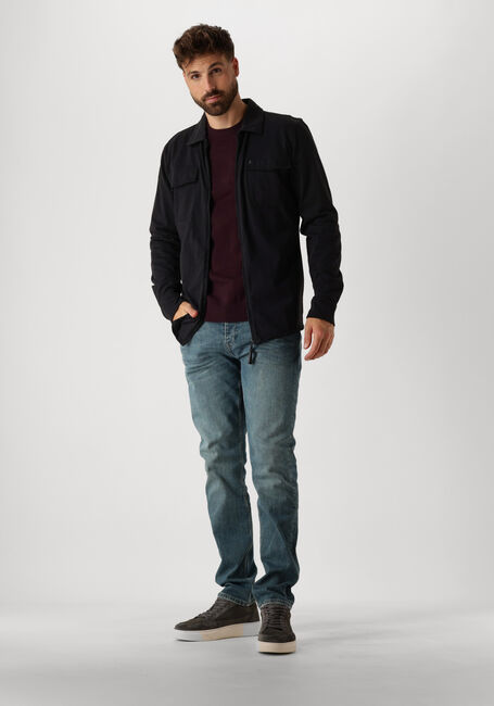 Zwarte BUTCHER OF BLUE Overshirt FINN ZIP POCKET SHIRT - large