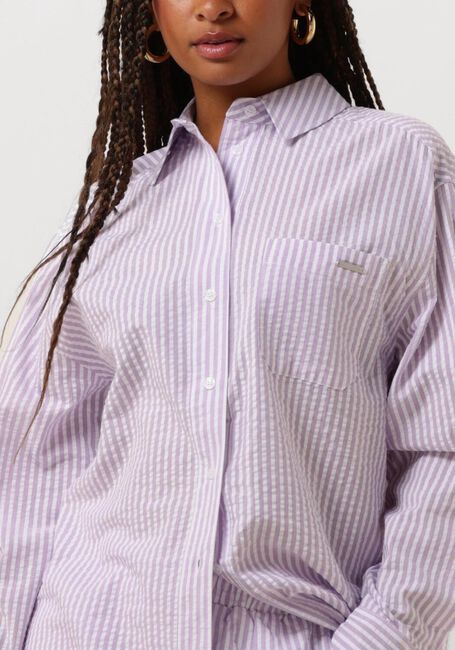 Lila COLOURFUL REBEL Blouses VICKY STRIPED DROPPED SHOULDER BLOUSE - large