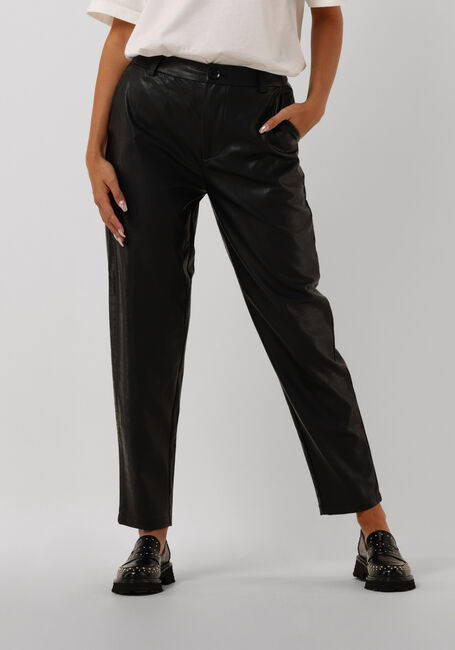 Zwarte ALIX THE LABEL Pantalon LADIES WOVEN FAUX CROCO MOM PANTS - large