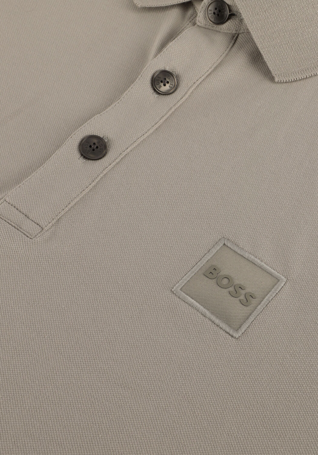 Lichtgrijze BOSS ORANGE Polo PASSERBY - large