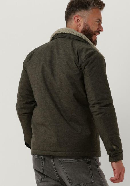 Groene DSTREZZED Jack CARPENTER WOOL LT. MELANGE - large