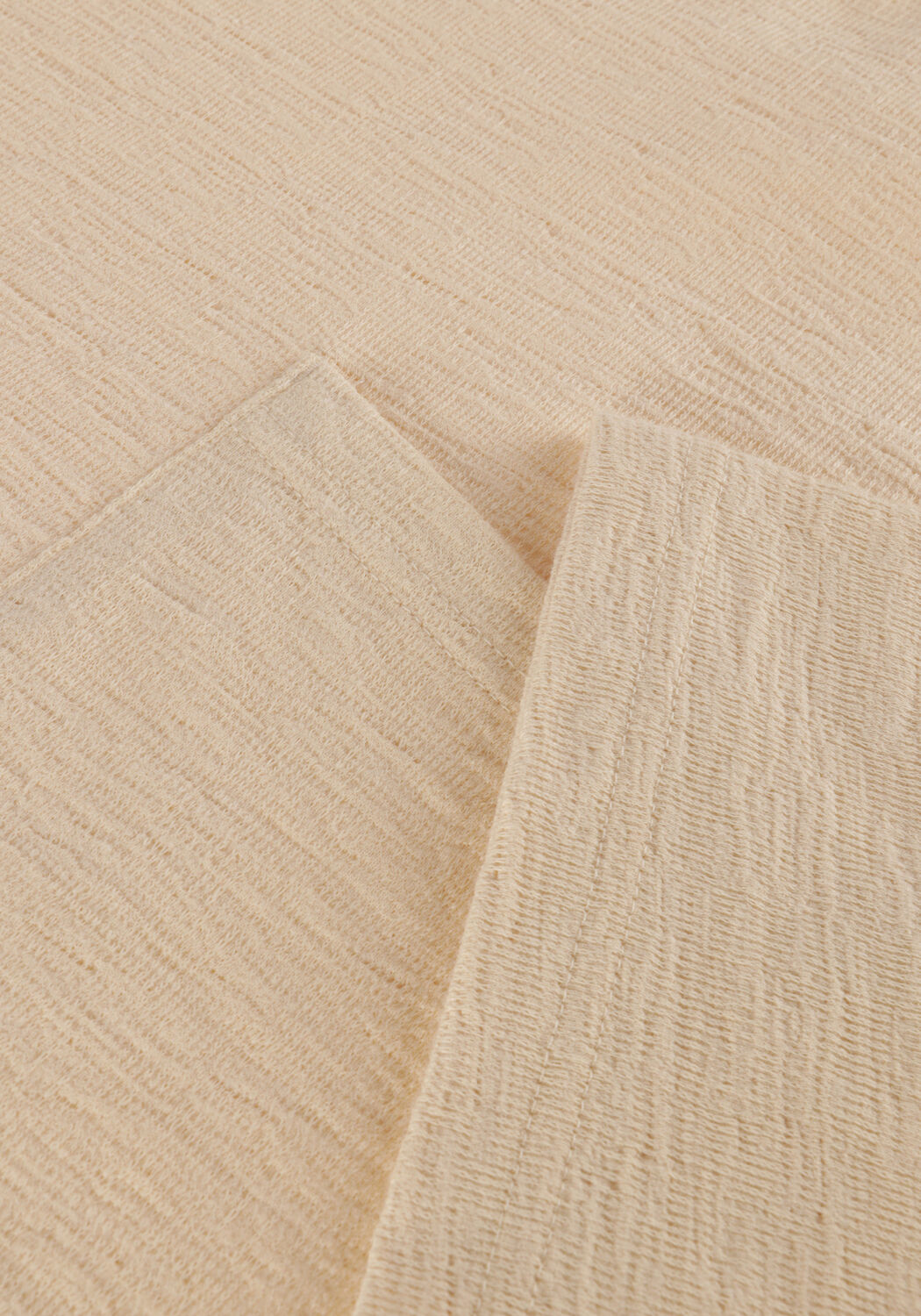 Beige SELECTED MEN T-shirt SLHLOOSSAUL SLUB SS O-NECK TEE - large