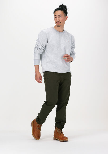 Lichtgrijze TOMMY JEANS Sweater TJM REGULAR FLEECE C NECK - large