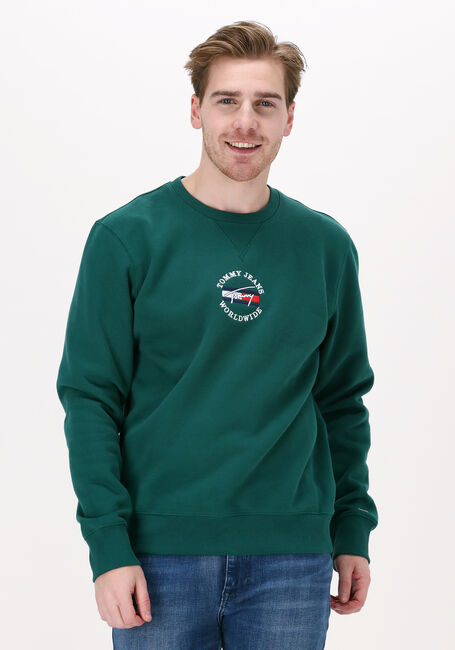 Groene TOMMY JEANS Sweater TJM TIMELESS TOMMY 2 CREW - large