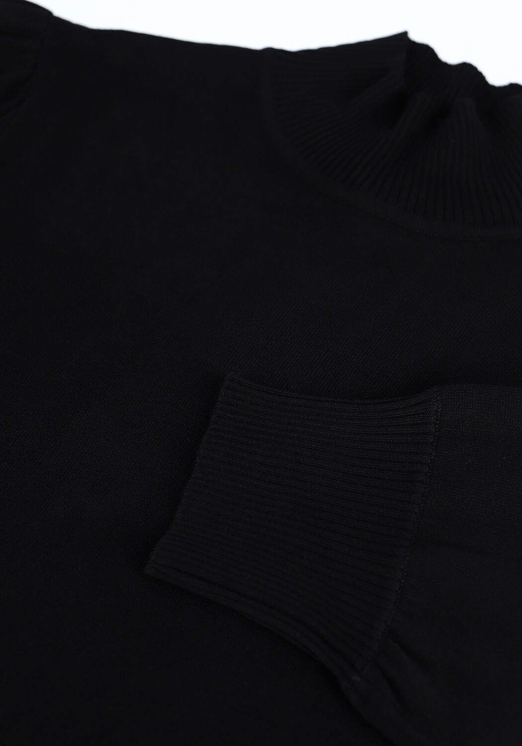 Zwarte MINUS Trui MERSIN ROLL NECK KNIT - large
