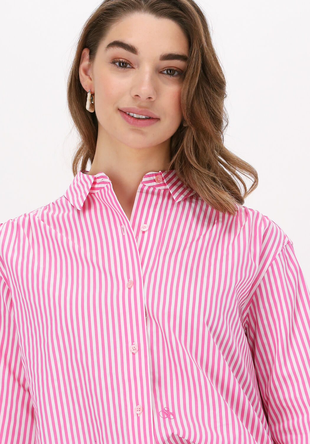 Mode Blouses Oversized blouses Esqualo Oversized blouse roze zakelijke stijl 