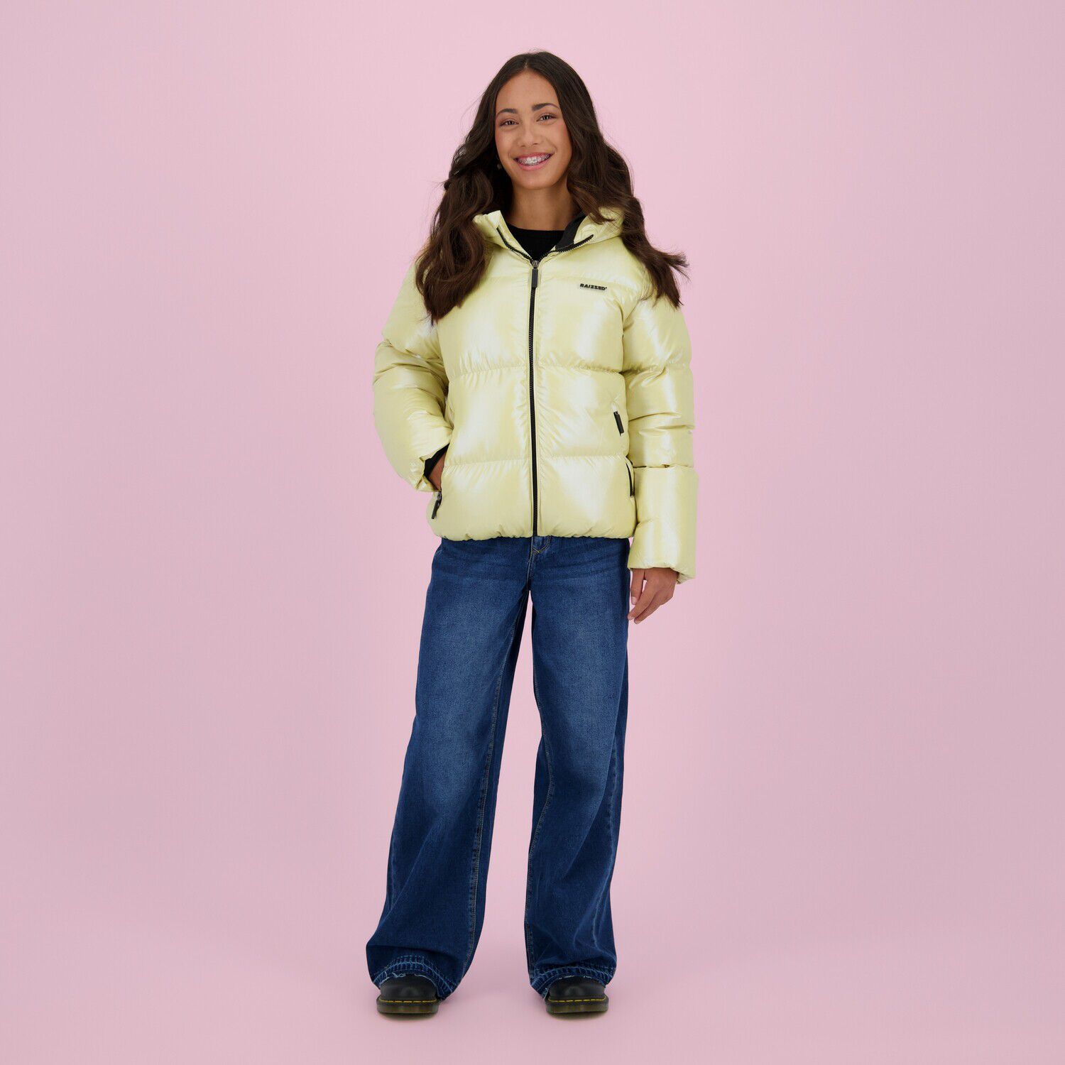 Creme RAIZZED Gewatteerde jas TORIANA - large