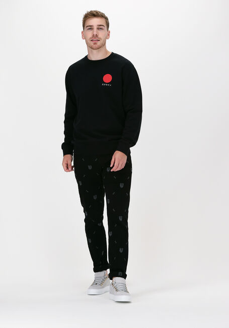 Zwarte EDWIN Sweater JAPANESE SUN SWEAT - large