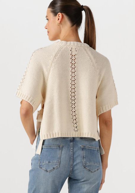Ecru Y.A.S. Trui YASLAMINA SS KNIT TOP - large