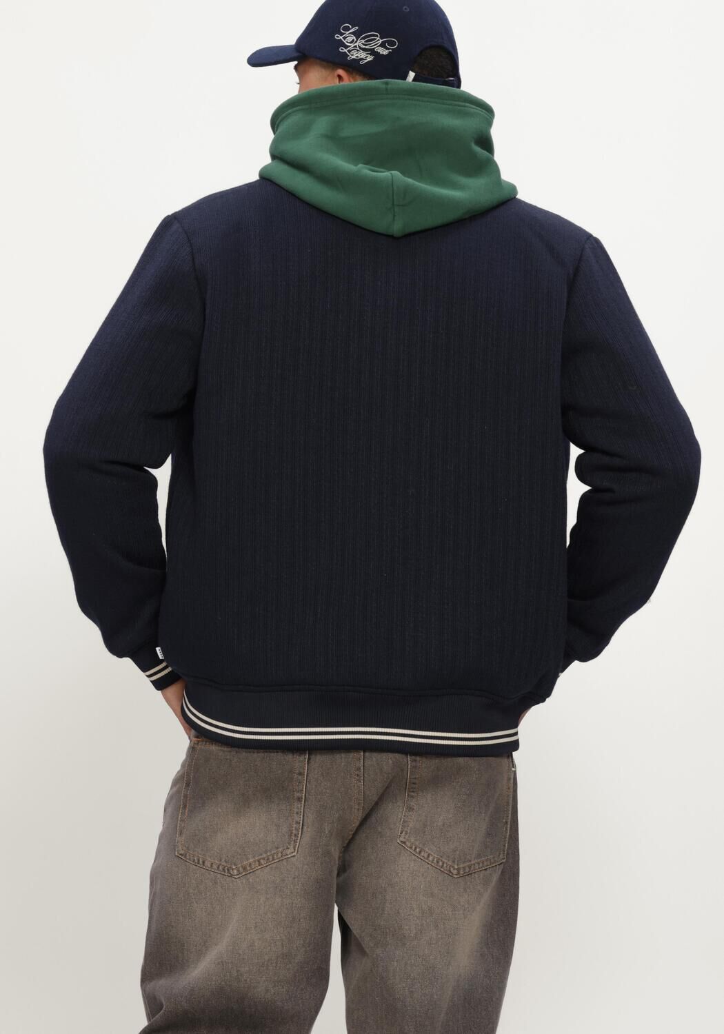 Donkerblauwe JC RAGS Jack PADDED JACKET BORIS - large