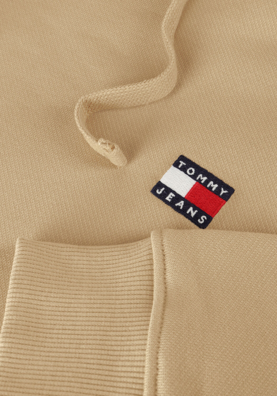 Beige TOMMY JEANS Sweater TJM REG BADGE HOODIE - large