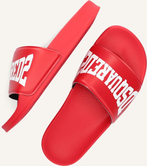 Rode DSQUARED2 Slippers DSQUARED2 KID SLIDE Rode DSQUARED2 Slippers DSQUARED2 KID SLIDE - large