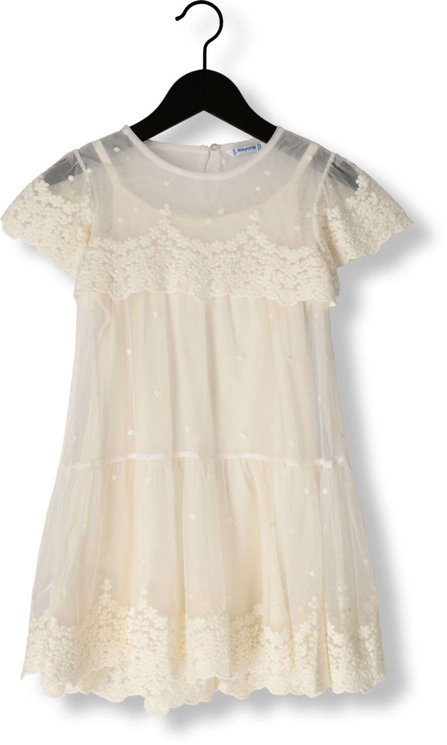 MAYORAL Meisjes Jurken Tulle Dress Beige