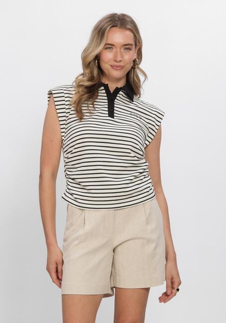 Gebroken wit CO'COUTURE Polo NORMACC STRIPE POLO TOP - large