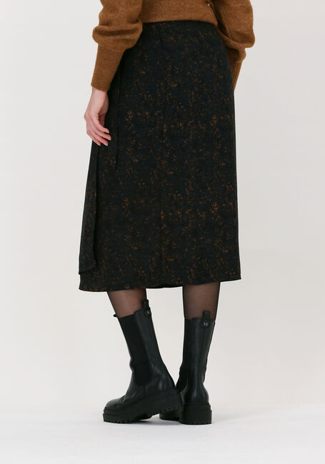 Zwarte ANOTHER LABEL Midirok ROSEAU SKIRT - large
