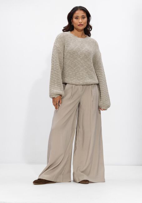 Grijze WITHBLACK Broeken WBLMARLEEN TAILORED WIDE PANT - large