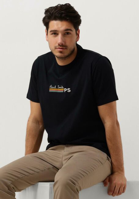 Donkerblauwe PS PAUL SMITH T-shirt MENS REG FIT T SHIRT STRIPE PS PAULSMITH - large