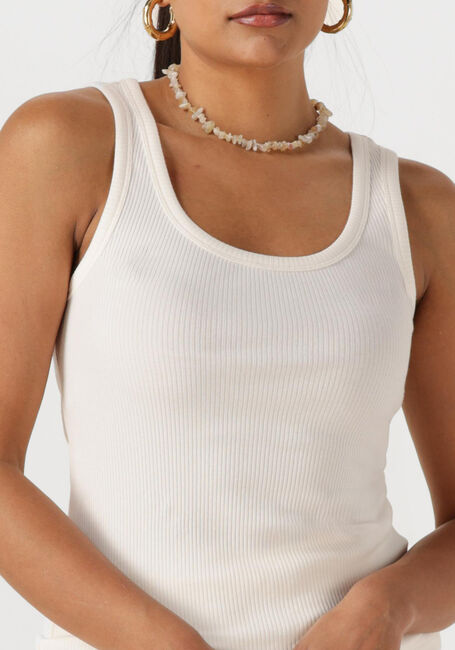 Witte SELECTED FEMME Top SLFANNA U-NECK TANK TOP - large