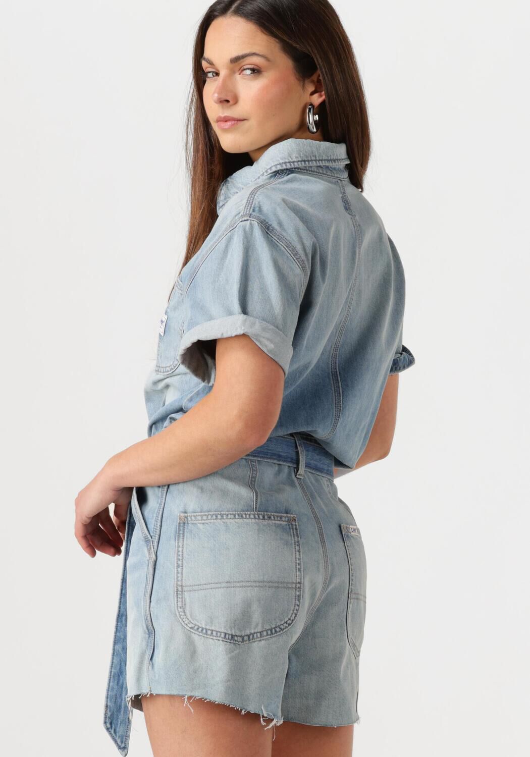 LEE Dames Jumpsuits Chore Shortall Lichtblauw