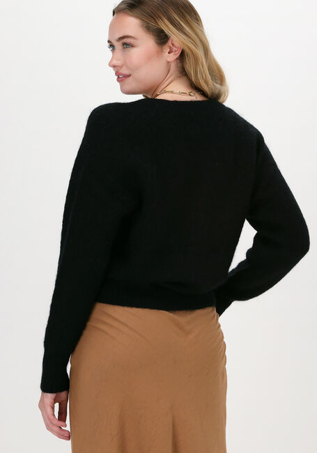 Zwarte SECOND FEMALE Vest BROOK KNIT BOXY CARDIGAN - large
