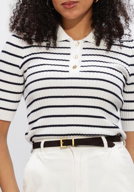 Gebroken wit AAIKO Top JULIA STRIPE VIS 302 - large