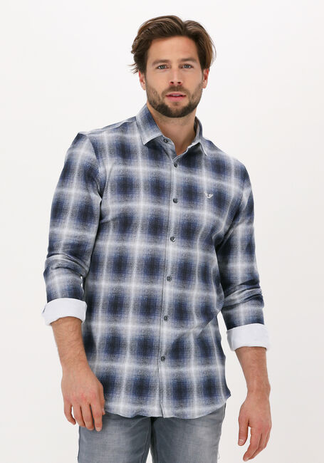 Blauwe PME LEGEND Casual overhemd LONG SLEEVE SHIRT PRINT ON HEA - large