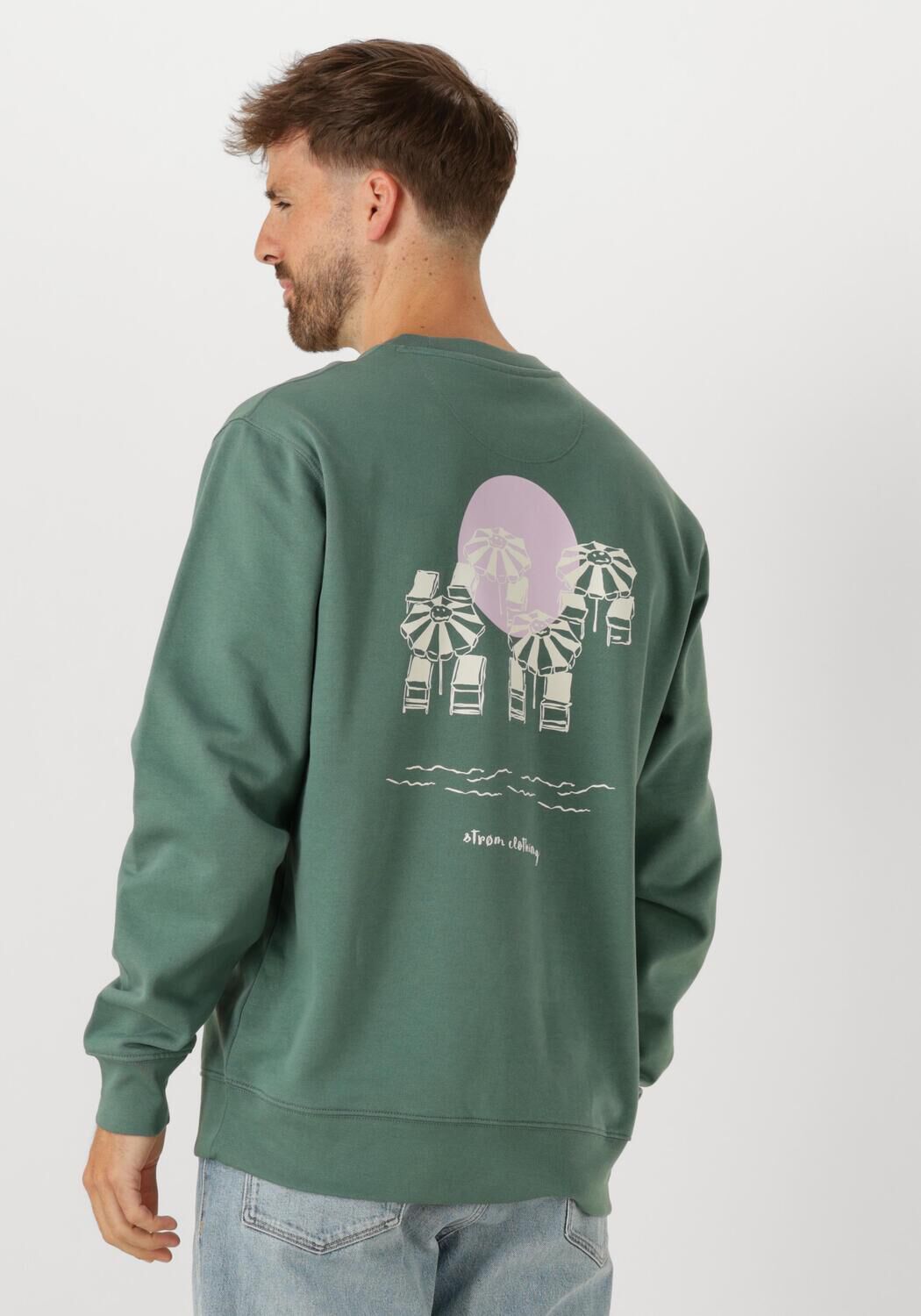 Groene STR&Oslash;M Clothing Sweater SWEATER - large