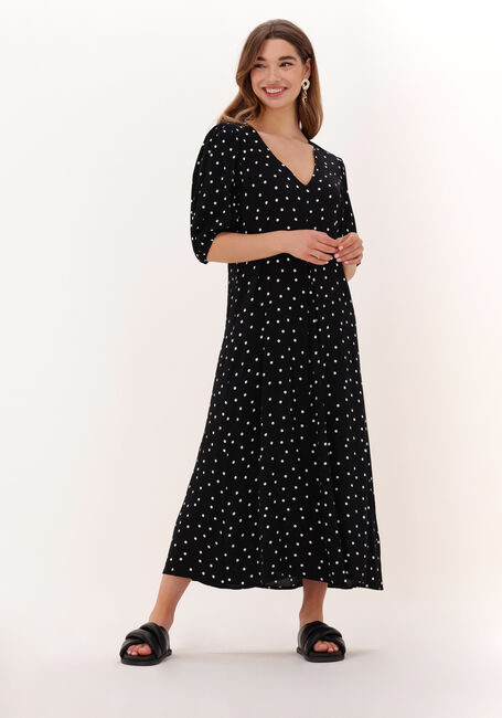 Zwarte MODSTRÖM Midi jurk RIDDER PRINT DRESS - large