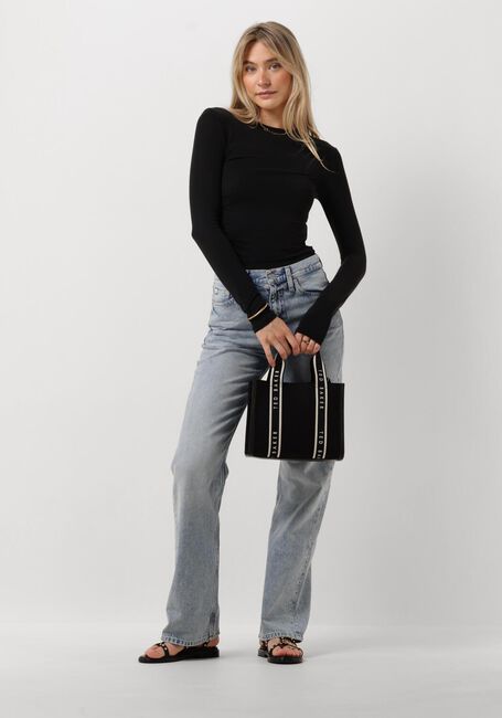 Zwarte CALVIN KLEIN Tops & T-shirts MODAL DETAIL LS TOP Zwarte CALVIN KLEIN Tops & T-shirts MODAL DETAIL LS TOP - large