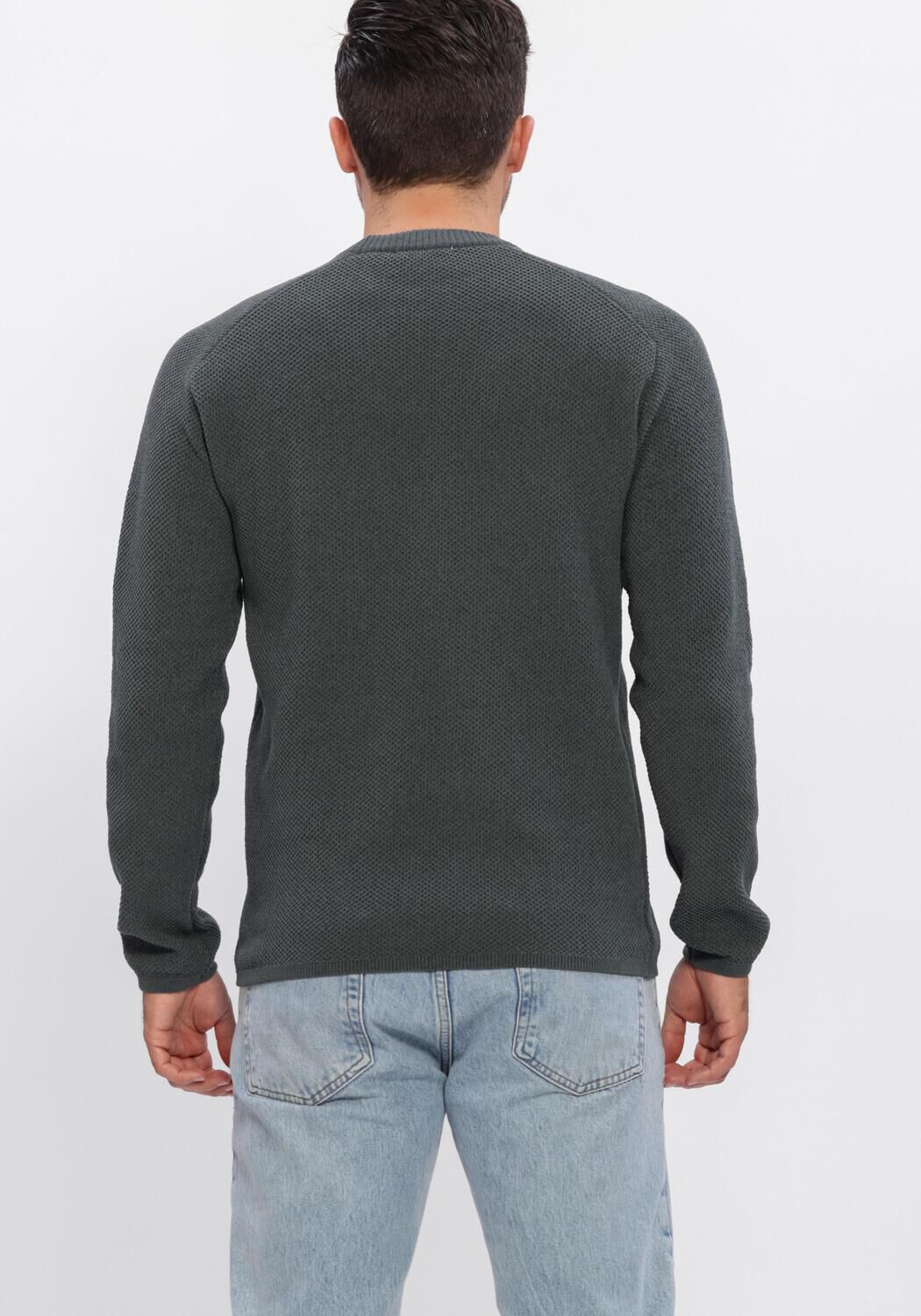 Donkergrijze DSTREZZED Trui DS_NEILL BIG CHENILLE - large