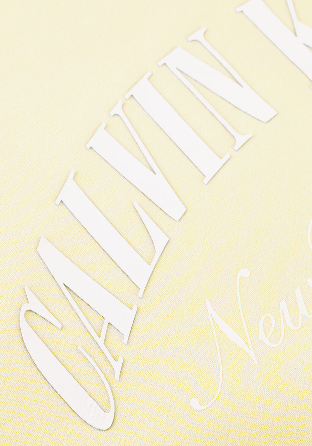 Gele CALVIN KLEIN Trui LOGO GRAPHIC CREWNECK SWEATSHIRT - large