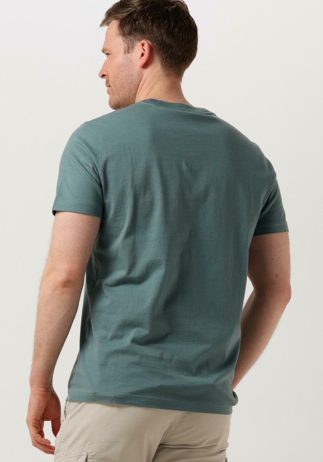 PME LEGEND Heren Polo's & T-shirts Short Sleeve R-neck Play Single Jersey Groen