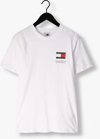Witte TOMMY JEANS T-shirt TJM SLIM ESSENTIAL FLAG TEE