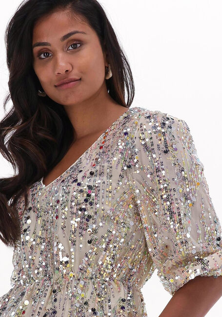 Beige NEO NOIR Blouses MINA MULTI SEQUINS BLOUSE - large