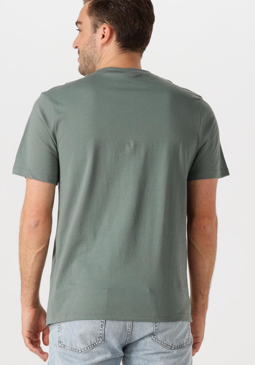 LYLE & SCOTT Heren Polo's & T-shirts Plain T-shirt Groen