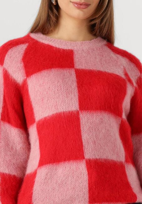 Rode POM AMSTERDAM Trui PULLOVER - CHECKS - large