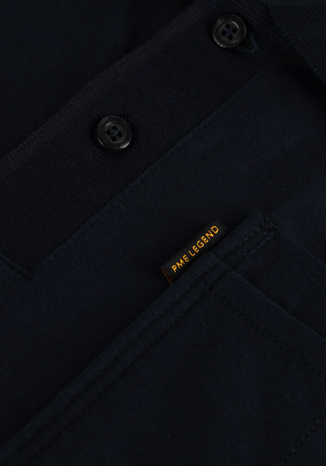 Blauwe PME LEGEND Polo SHORT SLEEVE POLO STRETCH JERSEY - large