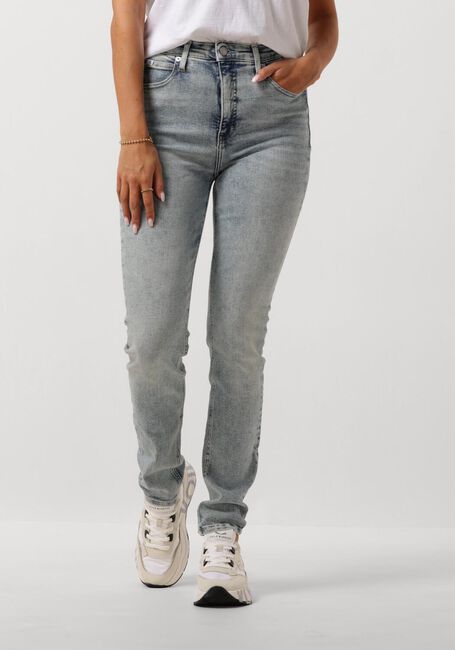 Lichtblauwe CALVIN KLEIN Skinny jeans HIGH RISE SKINNY - large