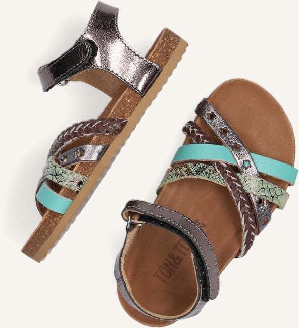 Zilveren TON & TON Platte sandalen PL_OMO08 Zilveren TON & TON Platte sandalen PL_OMO08 - large