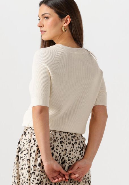 Beige SELECTED FEMME T-shirt SLFELINNA NEW SS KNIT TOP - large