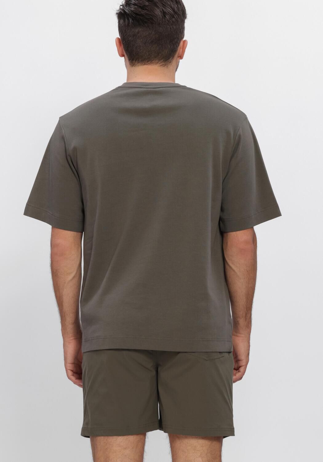 Groene PROFUOMO T-shirt T-SHIRT CREW NECK HEAVY COTTON - large