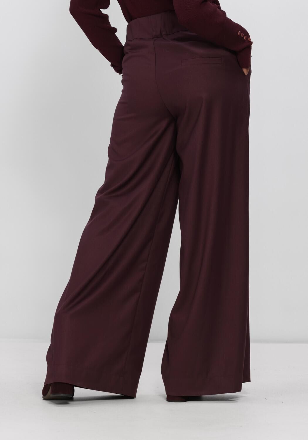 Bordeaux NUKUS Wijde broek LIEVE PANTS - large