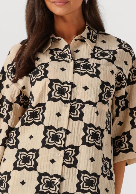 Beige OBJECT Blouses OBJELLA 3/4 SHIRT 138 - large